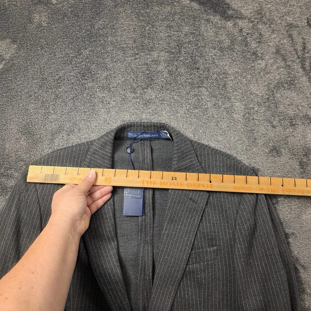 Polo Ralph Lauren Kent Soft Pinstripe Knit Suit Jacket Men‎ 42R $800